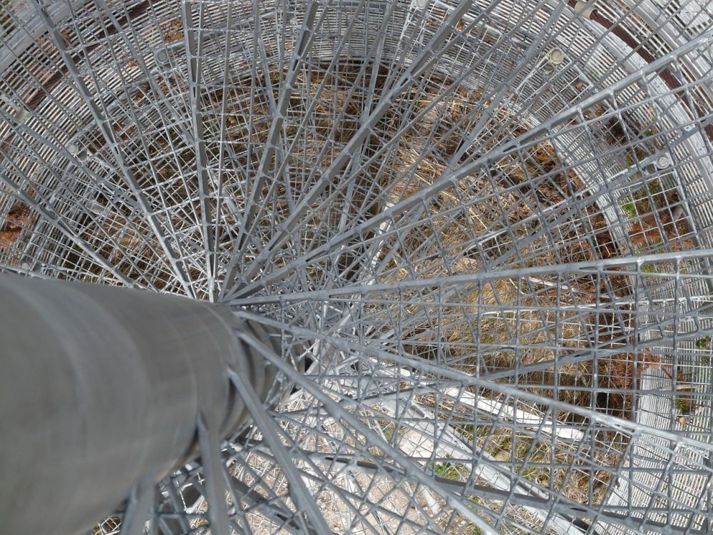 Spiraltrapp som plassbesparende design og funksjon